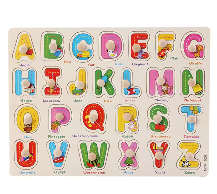Montessori Wooden Puzzle Board for Toddlers