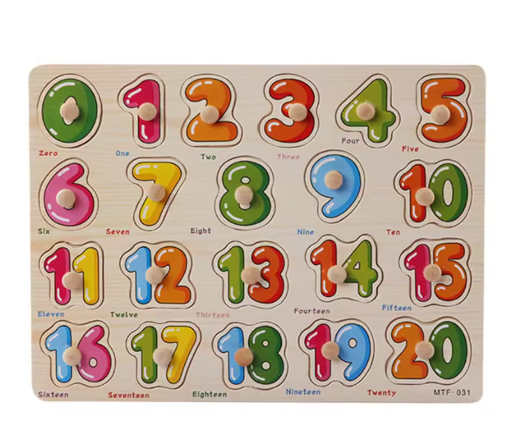 Montessori Wooden Puzzle Board for Toddlers