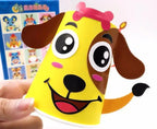 3D Paper Cup Animal Craft Kit (12 Cups)