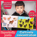 Montessori Quiet Busy Book Sticker & Matching Board