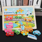 Wooden Cartoon Animals 3D Jigsaw Puzzle, photo 3