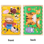 Wooden Two-Sided Strip Puzzle