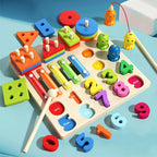 5-in-1 Montessori Wooden Column Board Game, photo 3