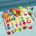 5-in-1 Montessori Wooden Column Board Game, photo 5
