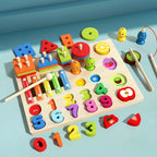 5-in-1 Montessori Wooden Column Board Game, photo 5