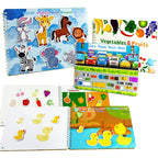 Montessori Quiet Busy Book Sticker & Matching Board