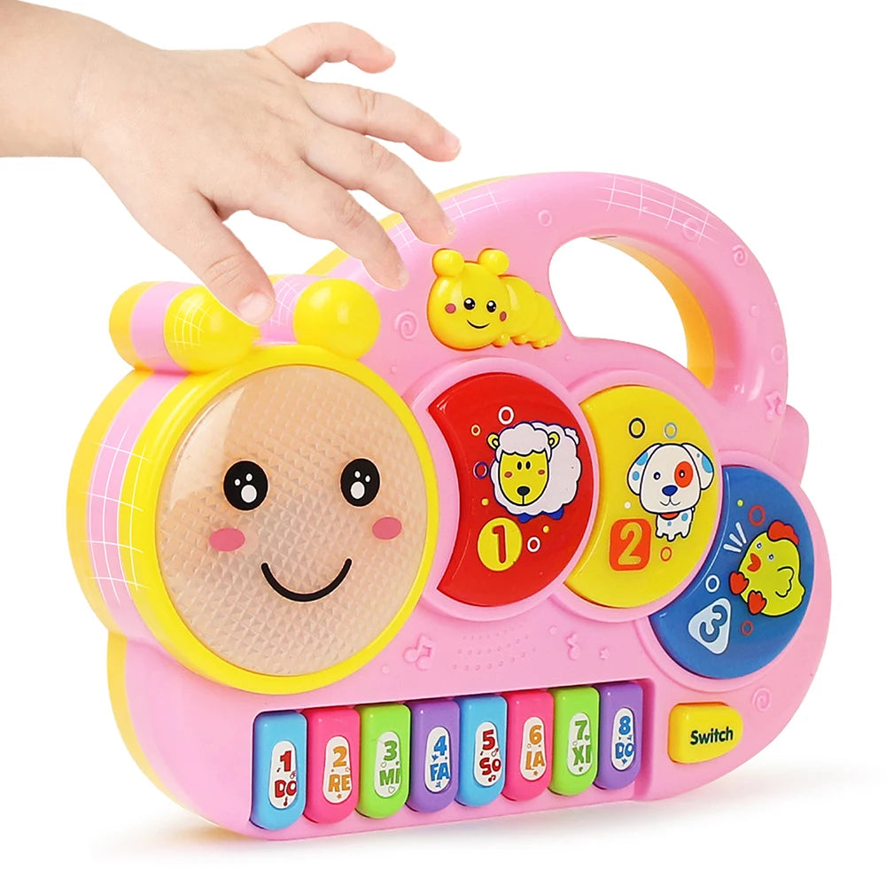 Kids Animal Piano Keyboard with Lights and Sounds