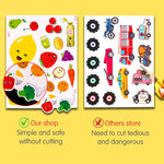 Montessori Quiet Busy Book Sticker & Matching Board