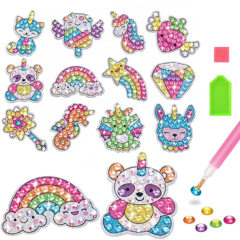 Stick & Paint Magic Gem Sticker Art Kit