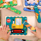 Wooden Two-Sided Strip Puzzle, photo 2