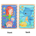 Wooden Two-Sided Strip Puzzle