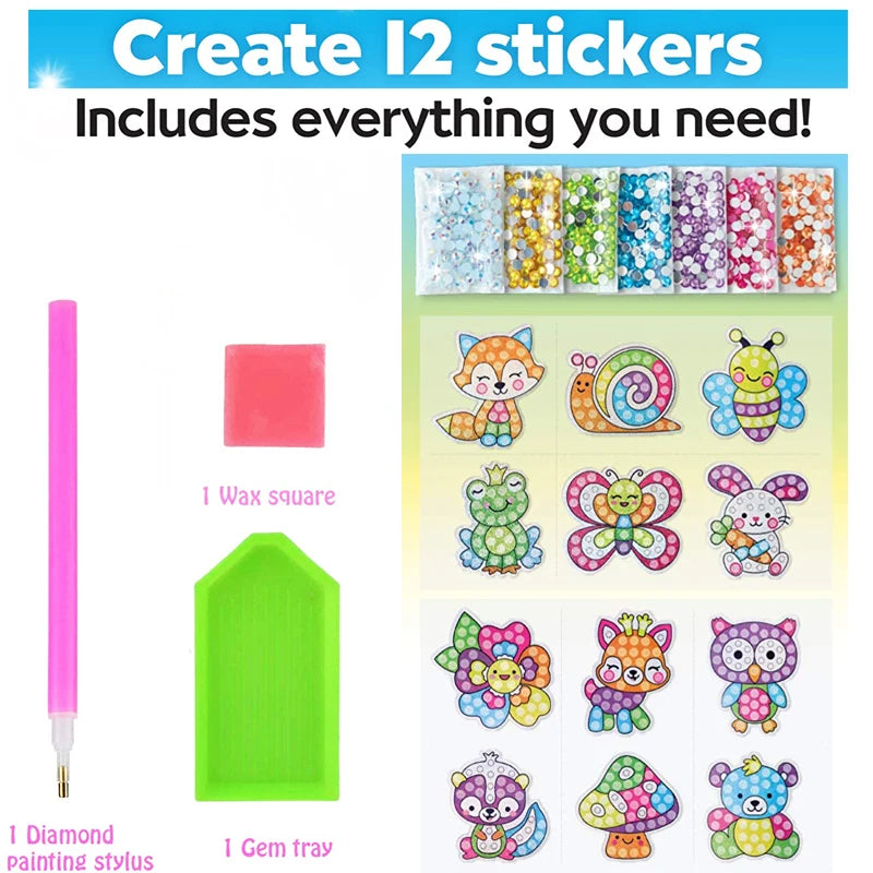 Stick & Paint Magic Gem Sticker Art Kit