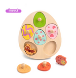 Montessori Wooden Dinosaur Egg Peg Jigsaw Puzzle