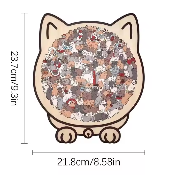 SereniCat™ 135-Piece Wooden Puzzle