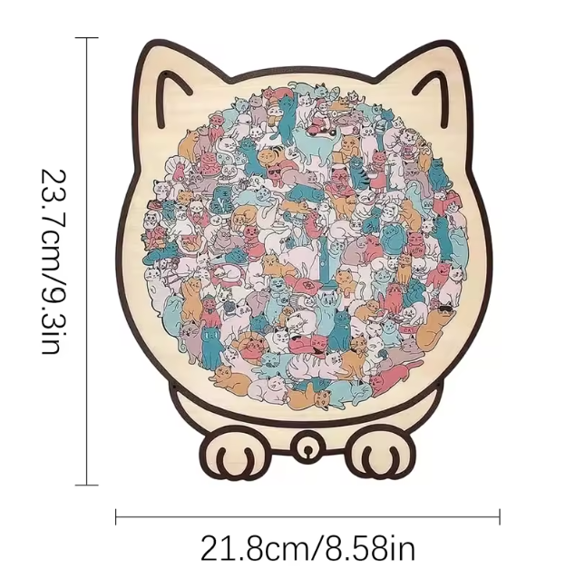 SereniCat™ 135-Piece Wooden Puzzle