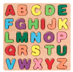Wooden Alphabet & Number Puzzle Board