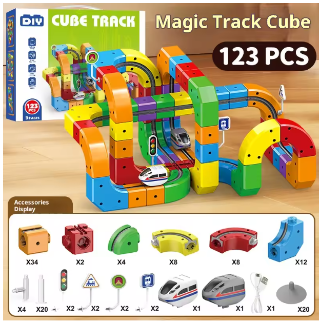 Magico Rail Cube™ Electric Magnetic Track Set