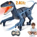 Lvelia Robot Dinosaur Toy – Remote Control Walking & Dancing T-Rex with Lights & Sounds