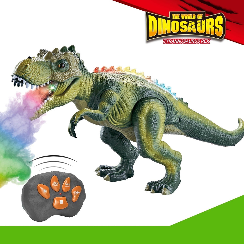 Lvelia Robot Dinosaur Toy – Remote Control Walking & Dancing T-Rex with Lights & Sounds