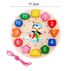 Montessori Wooden Sorting & Stacking Toy – Color and Shape Learning Board