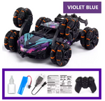 Morphing Six-Wheeled Remote Control Stunt, Light Spray Car – Alloy Off-Road RC Racing Car