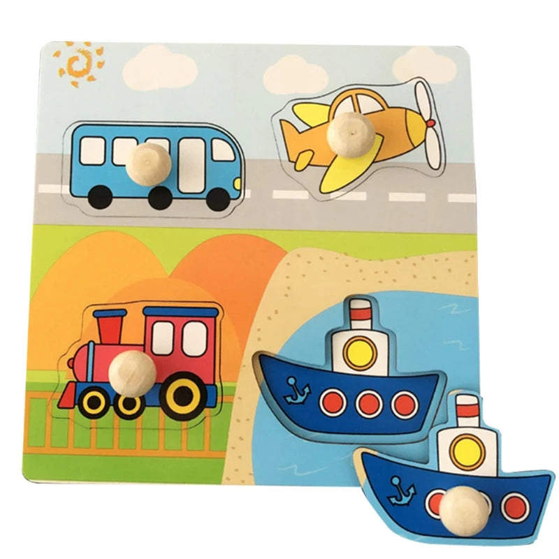 Montessori Wooden Puzzle Board for Toddlers