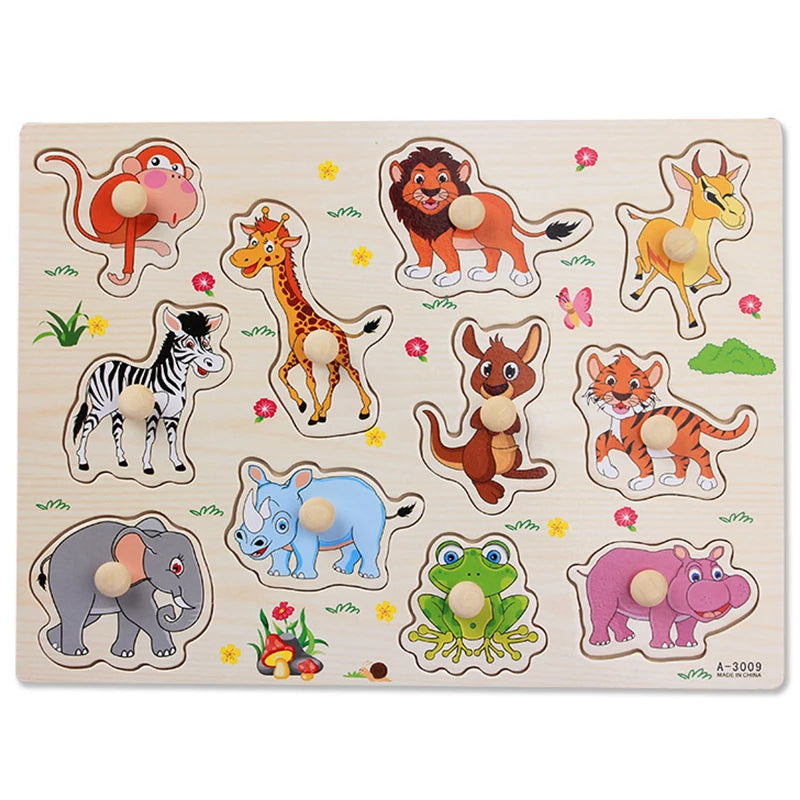 Montessori Wooden Puzzle Board for Toddlers