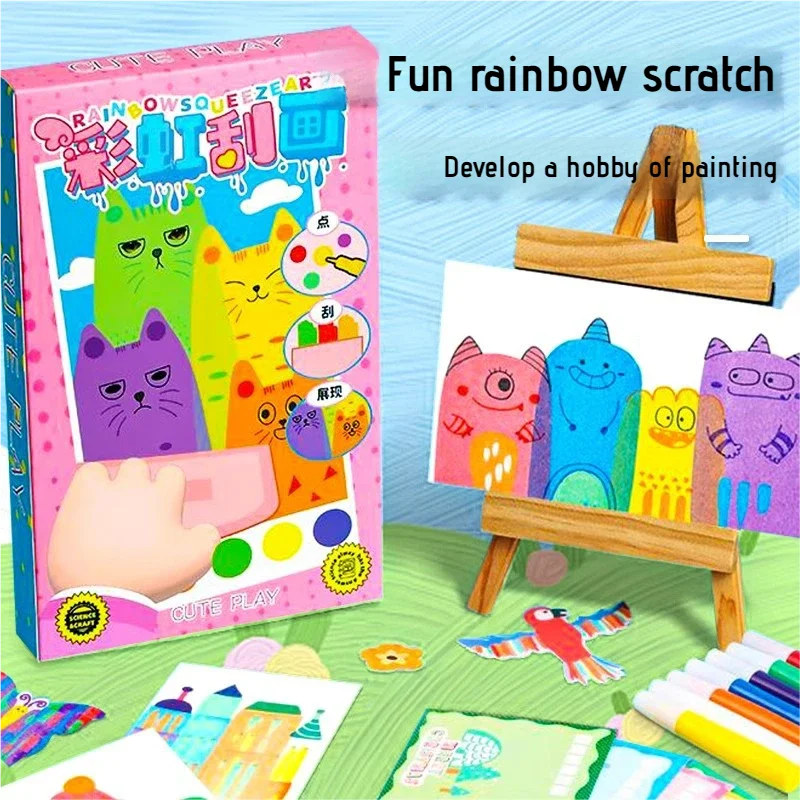 Mess-Free Rainbow Scratch Art Kit, photo 6