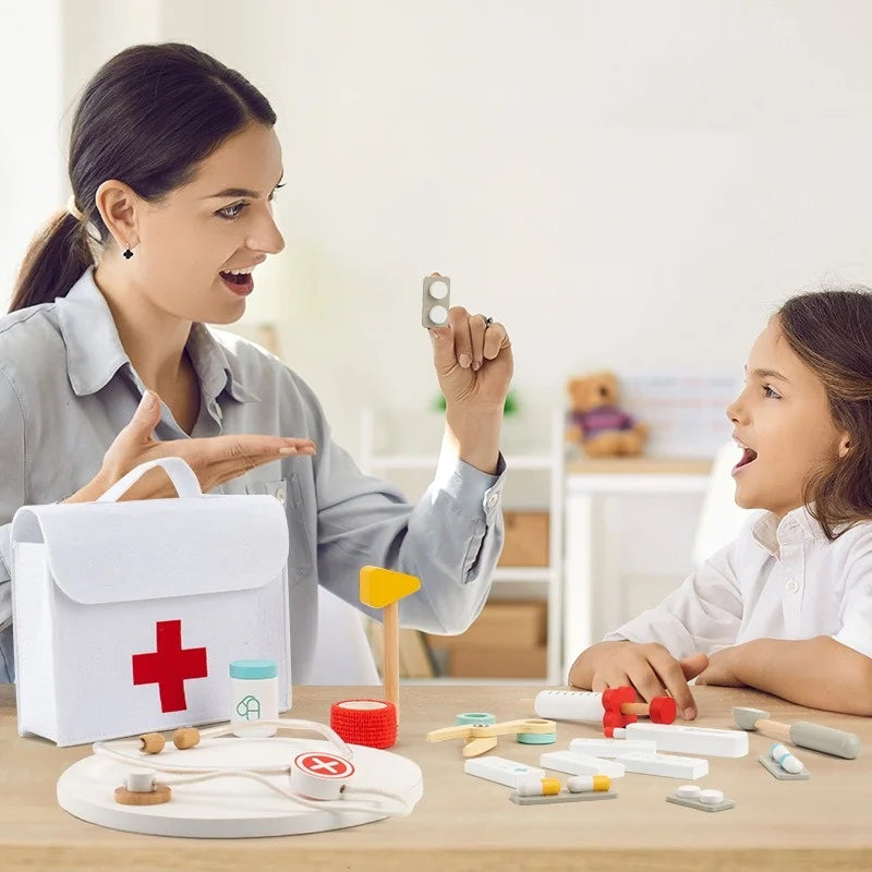 Wooden Doctor's Toy Set