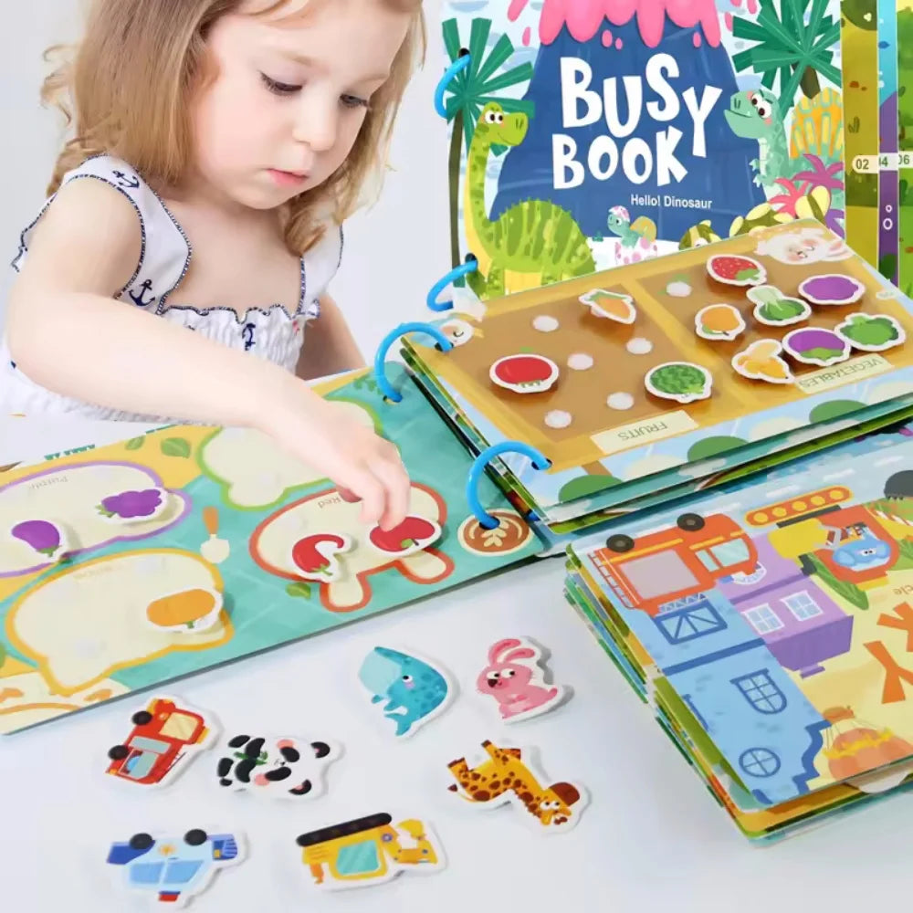 Montessori Quiet Book (Sticker Matching), photo 3