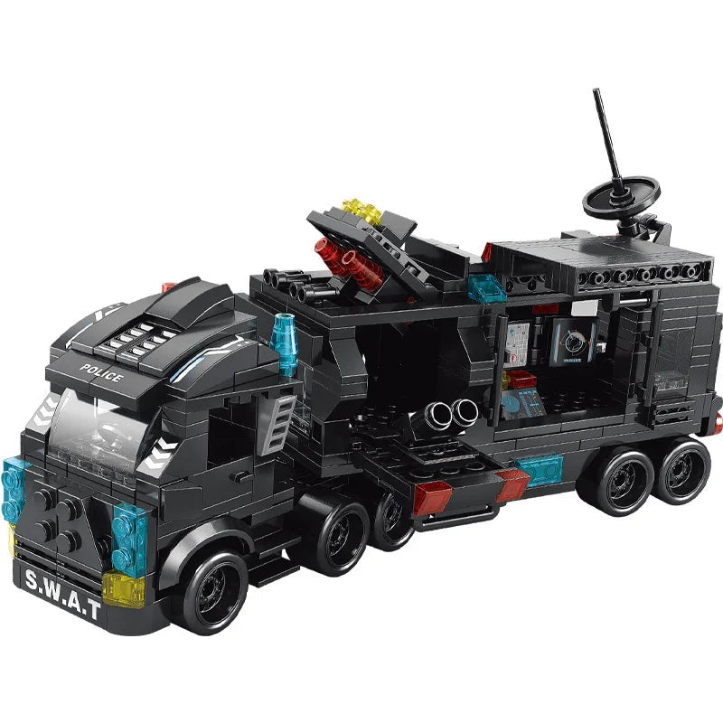 Warship Building Blocks Set