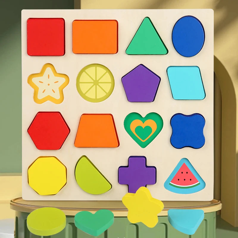 Wooden Alphanumeric Cognitive Puzzle Board