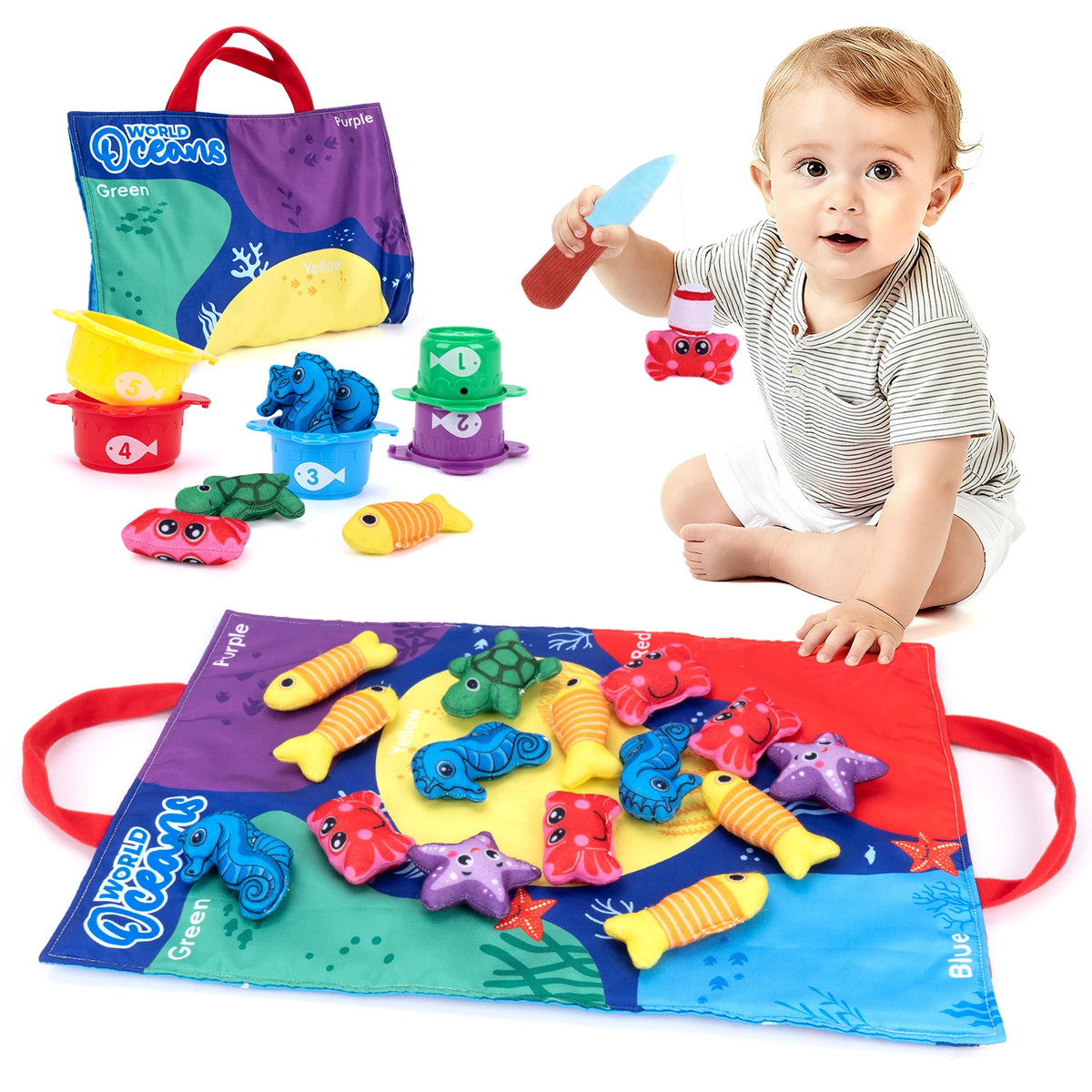 Soft Plush Sensory Play Sets for Babies