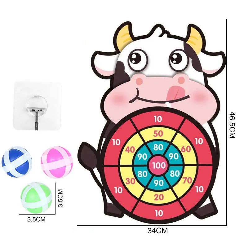 Kids Dart Board Set – Soft Sticky Ball Target Game