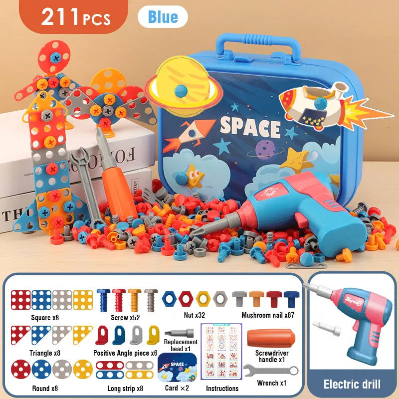 Electric Drill Screw Building Puzzle Set