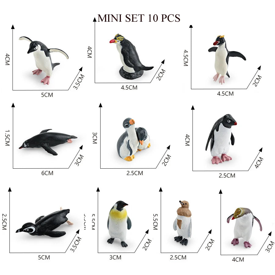 Realistic Ocean Animal Figurines Set