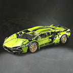 Green Sports Car Building Set (1690 Pieces)