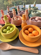 Montessori Rainbow Sorting Bowls Set