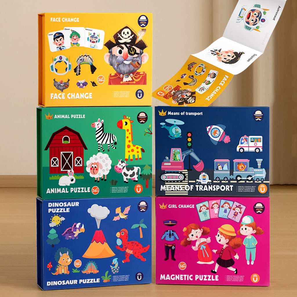 MagnaMind Magnetic Puzzle Book