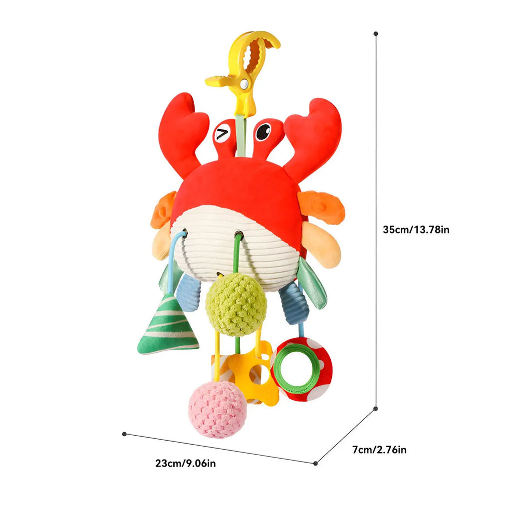 Crab and Chick Pull-String Stroller Toy