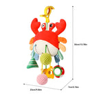 Crab and Chick Pull-String Stroller Toy