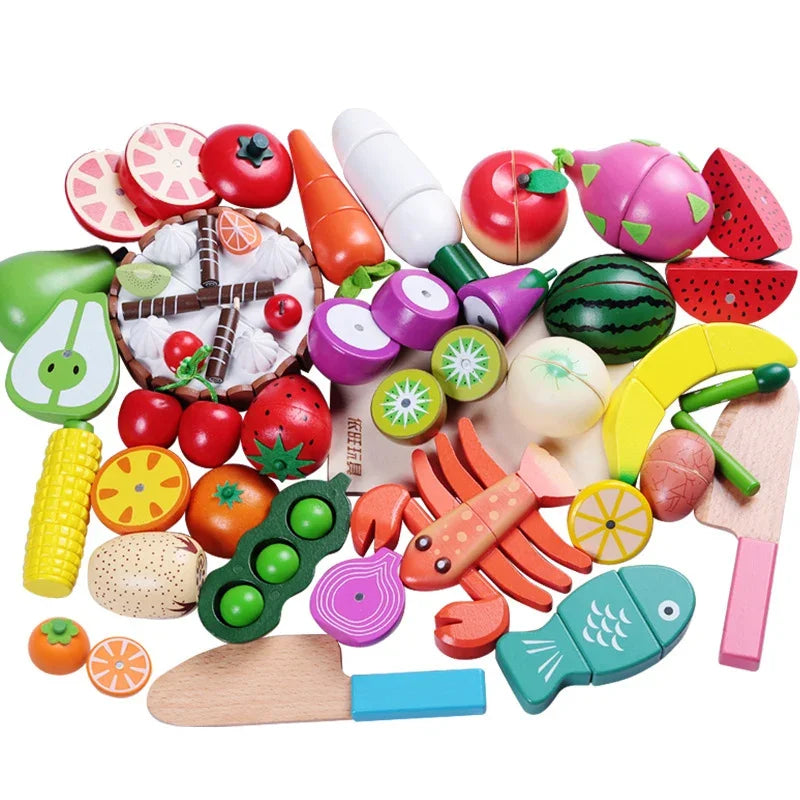 Wooden Pretend Play Food Set