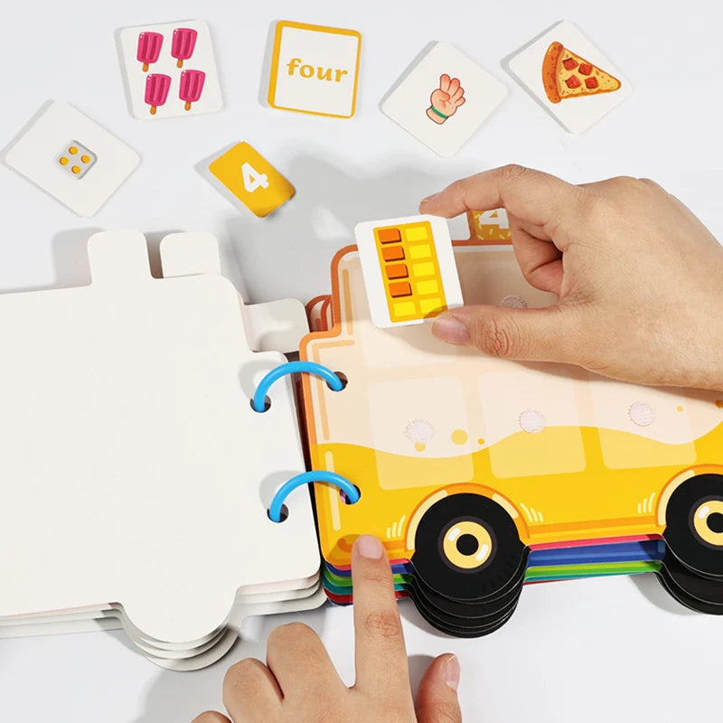Reusable Math Sticker Quiet Book