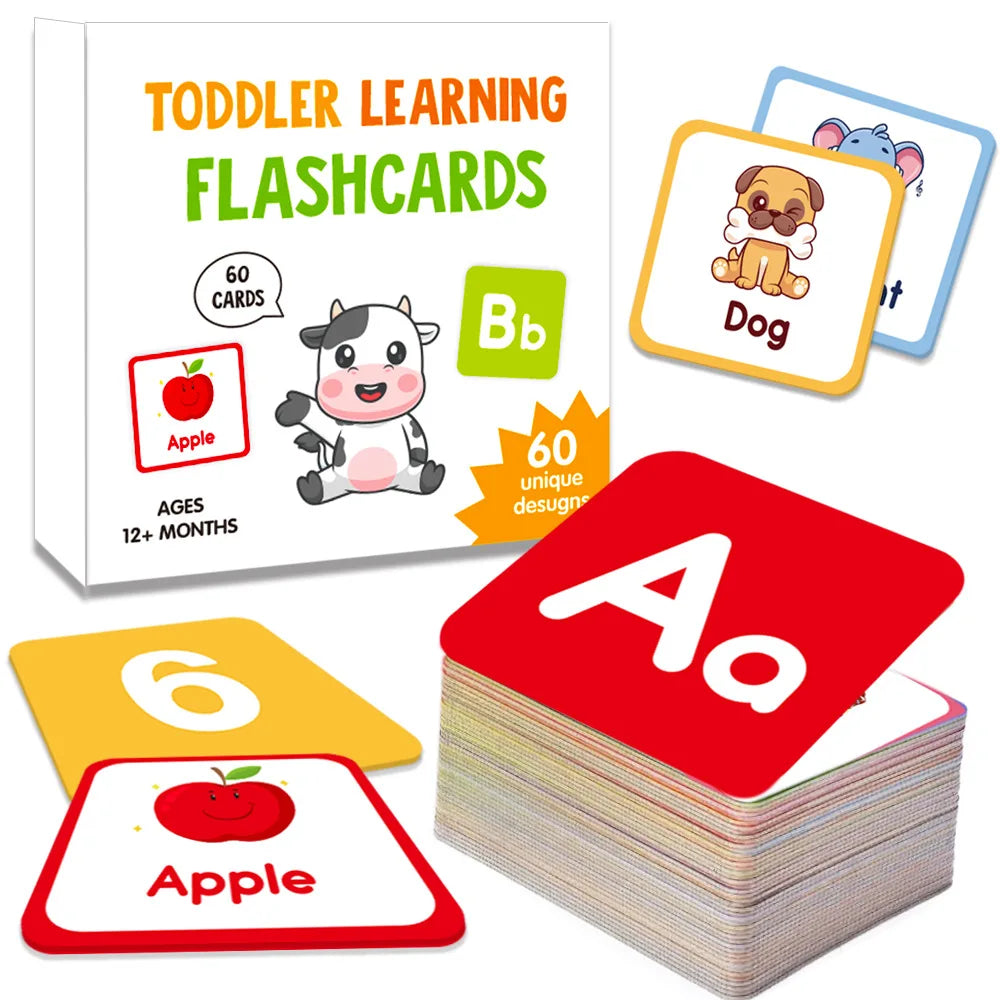 Cartoon English Learning Flash Cards