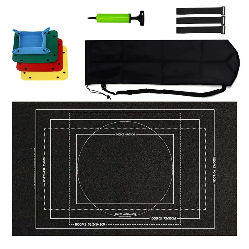 PuzzleRoll™ Storage Mat – Roll-Up Puzzle Saver for 1000–3000 Piece Puzzles