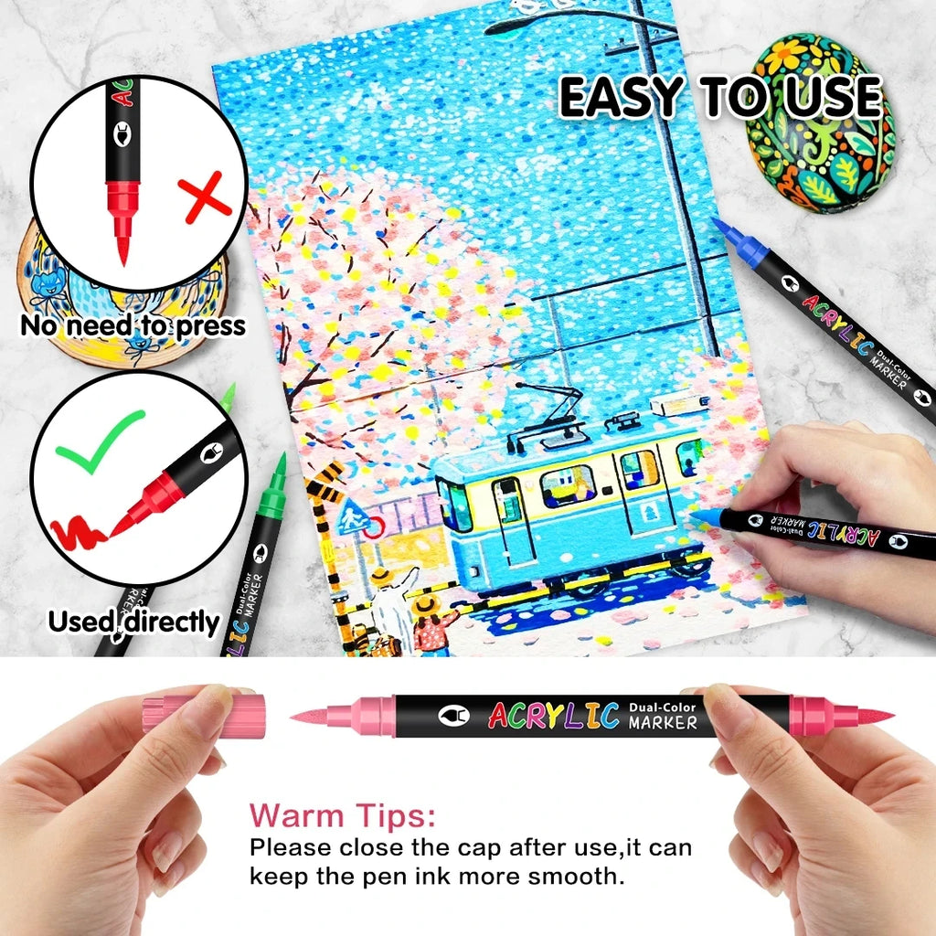 Artist's Dream Dual-Tip Acrylic Paint Markers