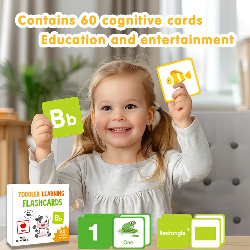 Cartoon English Learning Flash Cards