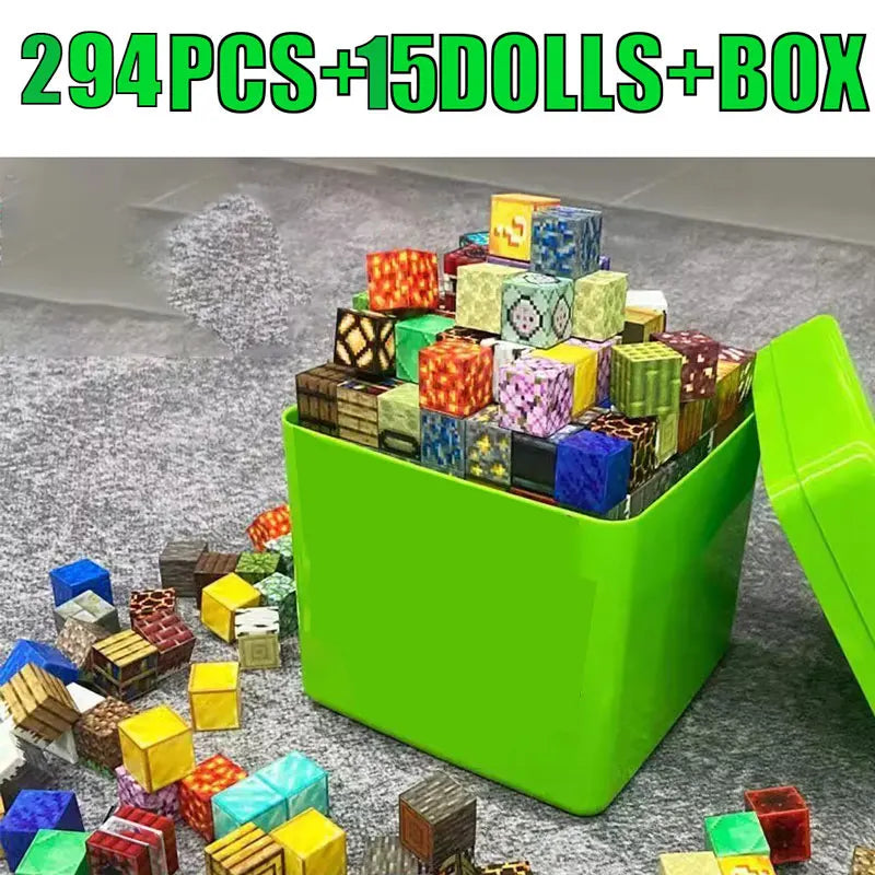 Magnetic Building Blocks Storage Box Set
