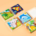 Wooden Six-Sided Cube Puzzle Blocks, photo 4