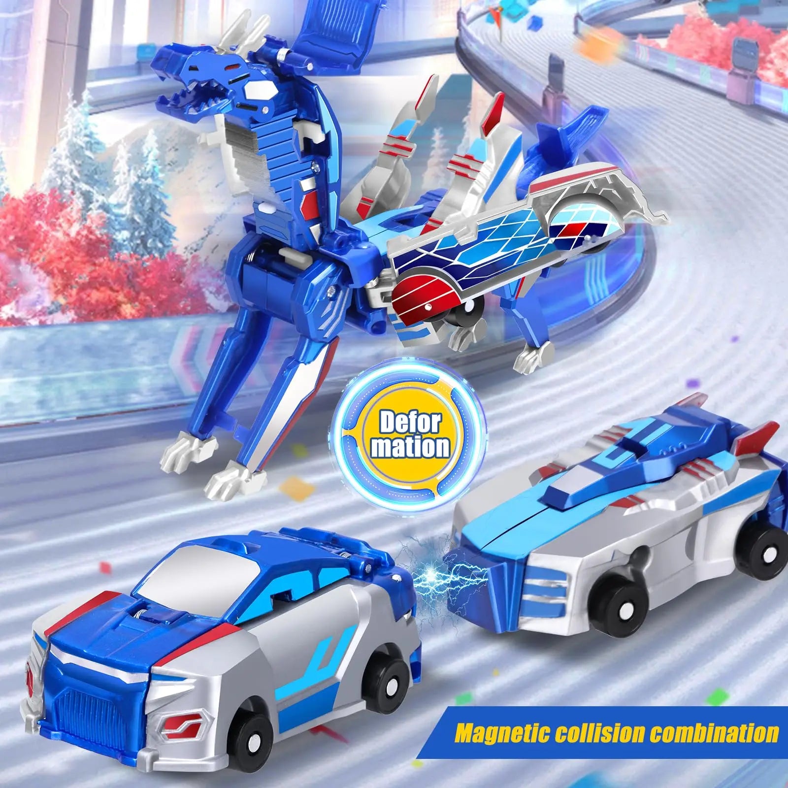 Crash to Dino Transforming Car